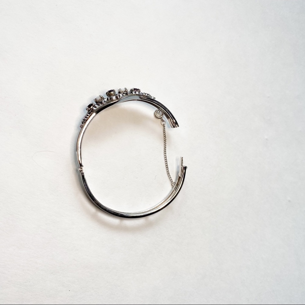 Premier Designs Bangle Ruby Silver bracelet - Picture 2 of 7